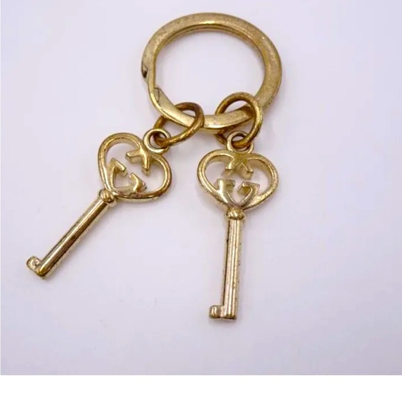 Gucci Accessories - Gucci Gold Heart Double Key Ring Brand New In Box!